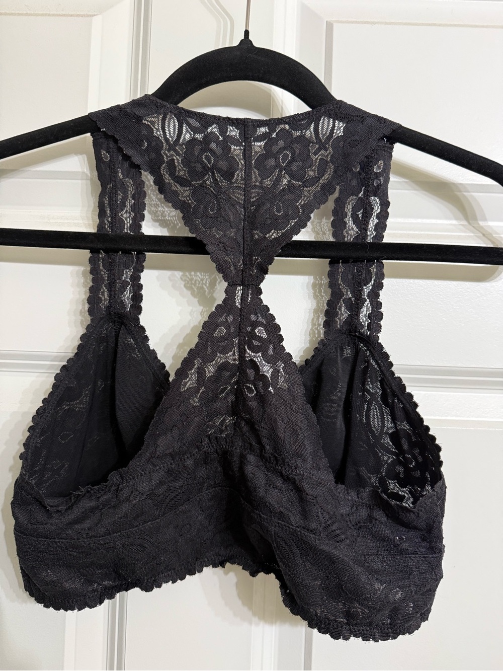 Intimately Free People Gray Lace Racerback Bralette Size Medium